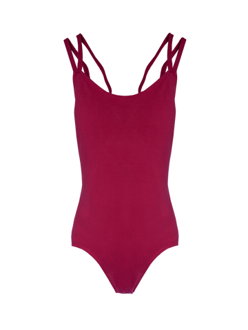 Maya -Double X-Back Camisole Leotard