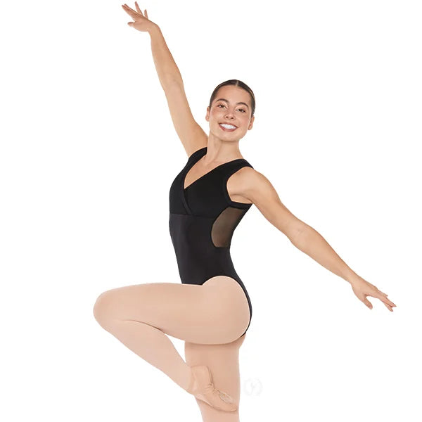 Eurotard 41794  Silhouette Mesh Wrap Front Tank Leotard