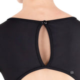 Eurotard 44491  Womens Microfiber Open Back Cap Sleeve Leotard