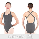Eurotard 44493 Womens Microfiber Wide Strap Camisole Leotard