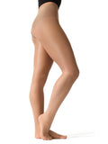 Capezio ultra shimmery footed tight 1809- nude