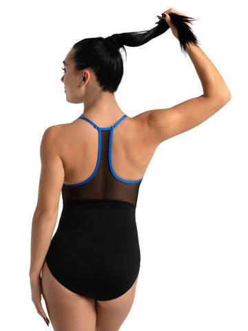 Capezio-Mesh Back Halter Leotard-12071W