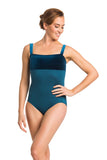 LIMITED EDITION-Ainsliewear Square Neck Leotard With Velvet Bodice