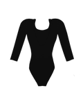 Maya - Long Sleeve Leotard with Sunset V-back