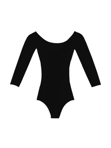 Maya - Long Sleeve Leotard with Sunset V-back