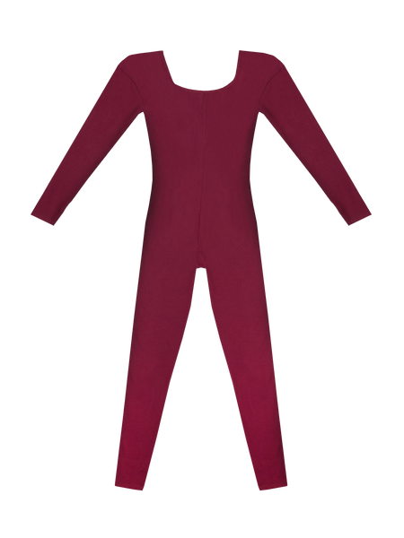 Maya - Long Sleeve Unitard with U-back