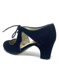 Begoña Cervera - Escote - Ante Negro - Black Suede