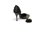 Port Dance - PD502  Tango - Satin Black/Leopard